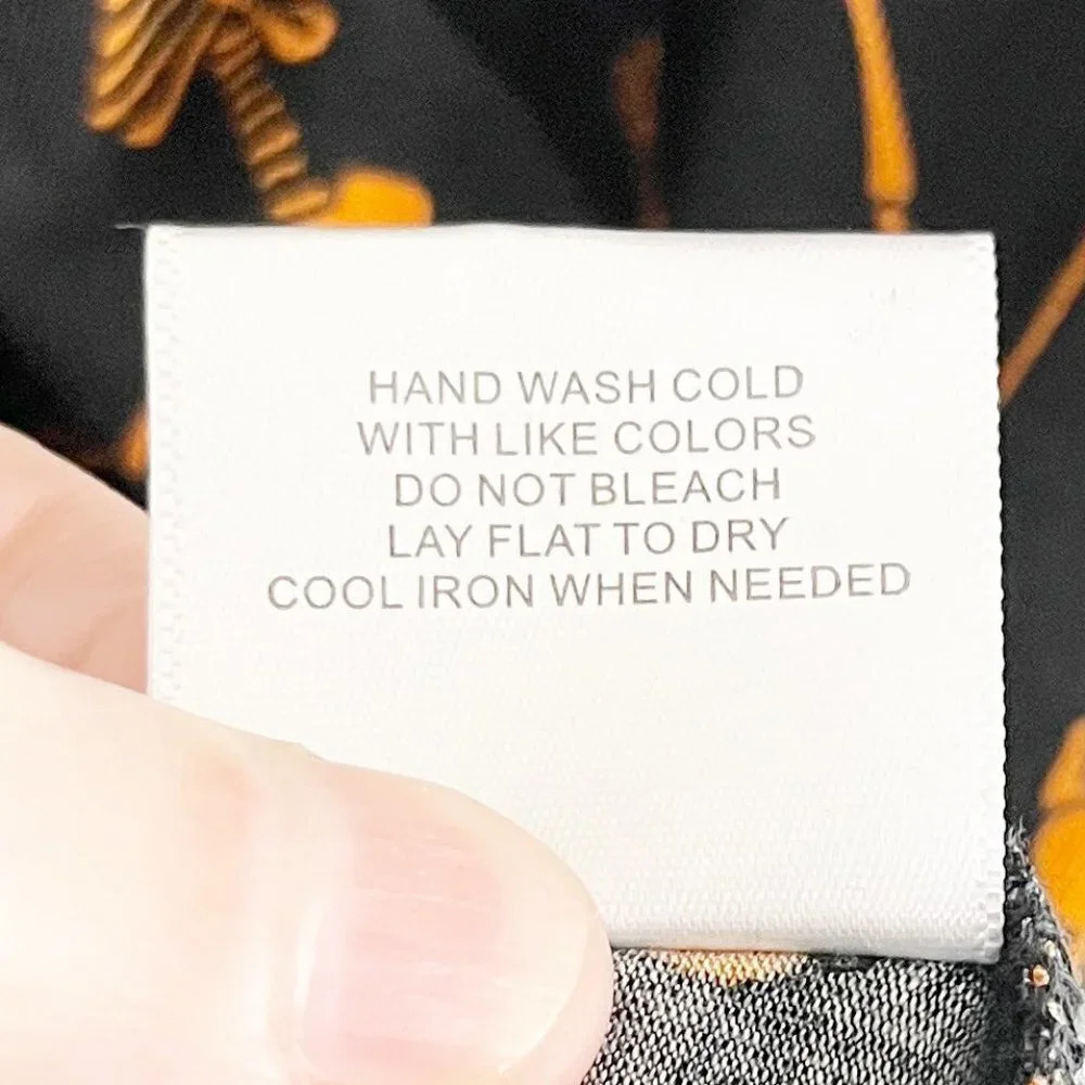 Modcloth Black & Orange Halloween Spooky Dancing Skeleton Print Tee Shirt - Picture 5 of 6